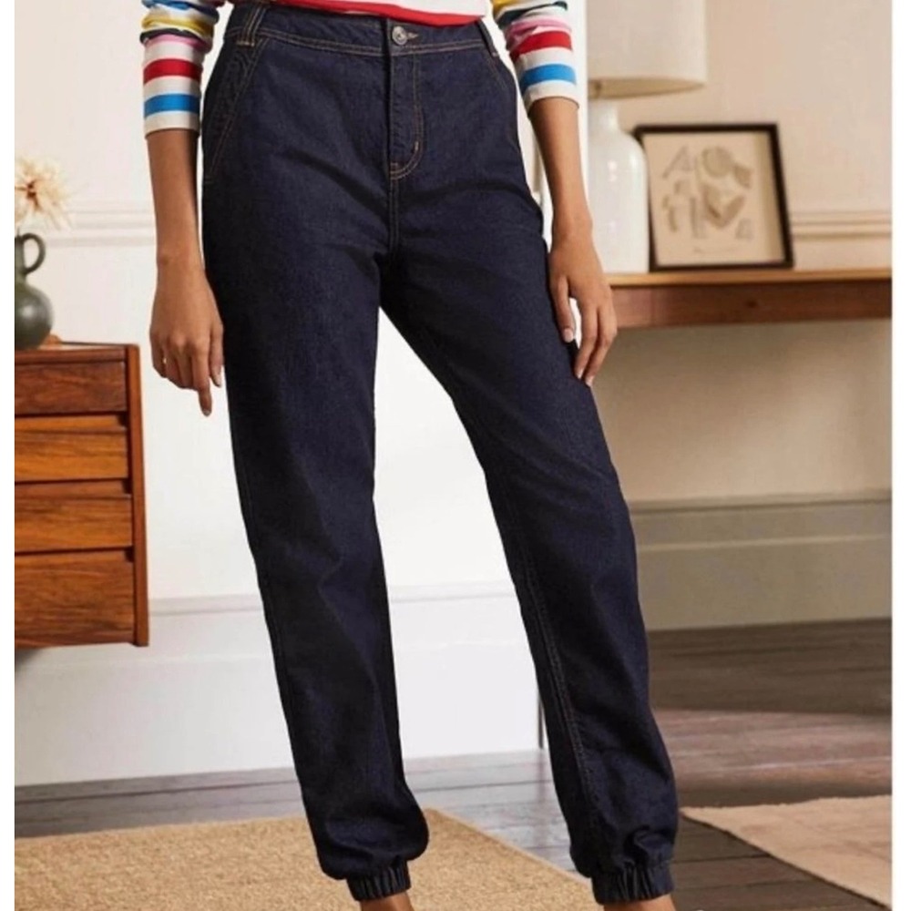 Boden Gowrie‎ Denim Women's Blue Jogger Elastic Ankle Jeans US 8
